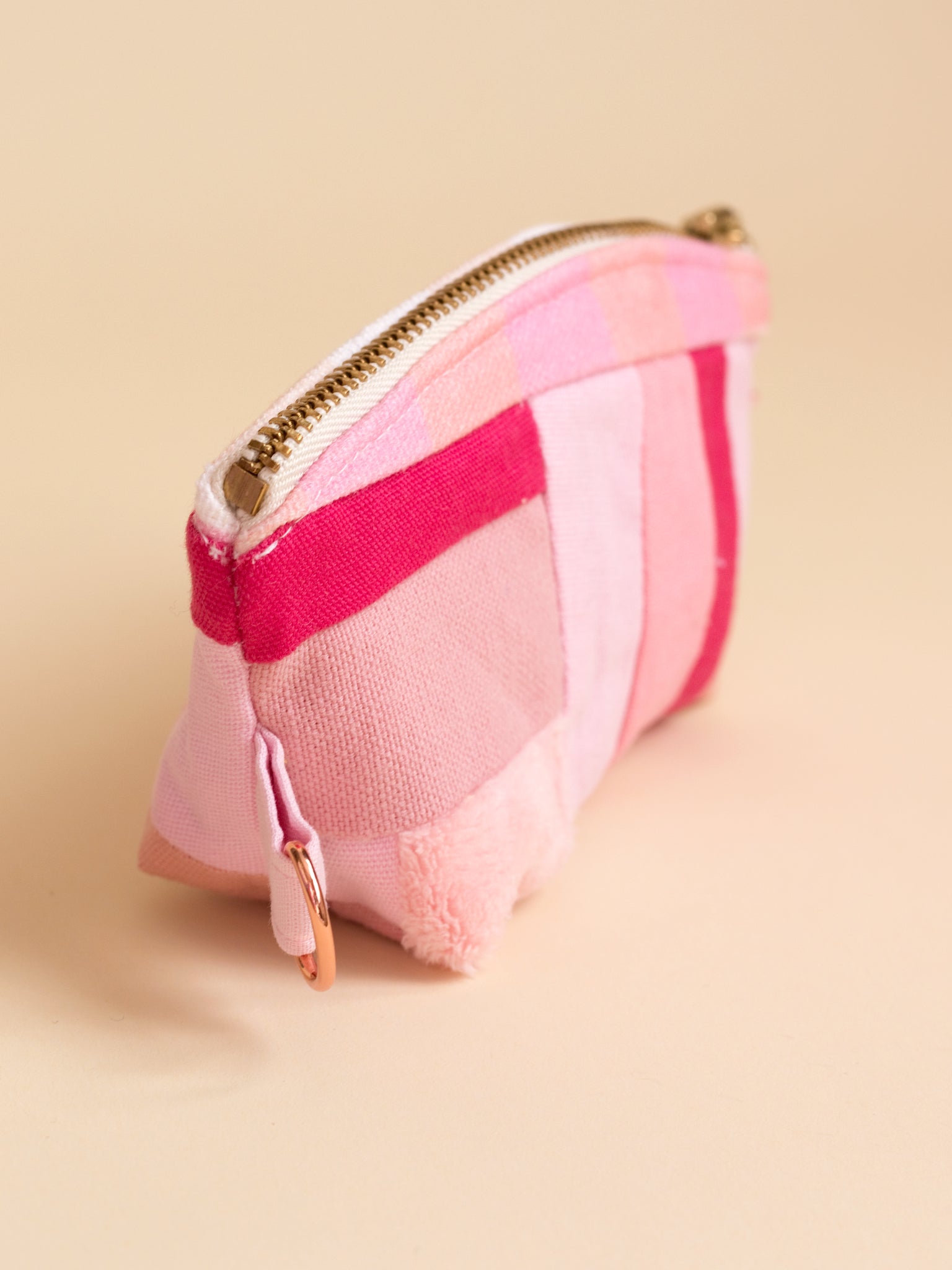 Zero Waste Pink Patchwork Coin Purse Peachpuff Studios