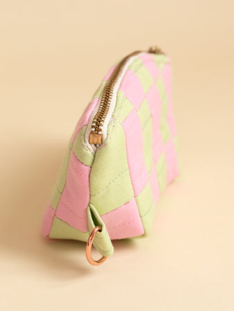 Zero-Waste Pink & Green Patchwork