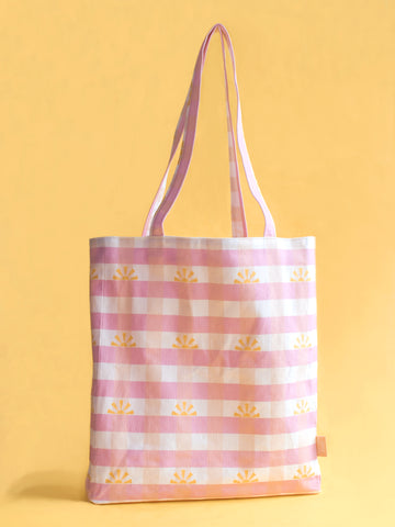 Yellow Ruffle Canvas Tote Bag – Peachpuff Studios