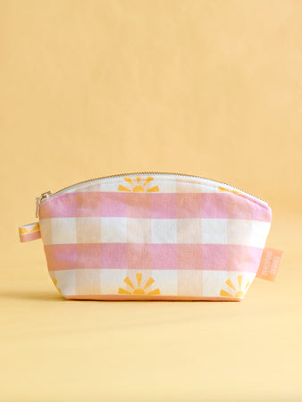 Sunshine Gingham Pouch