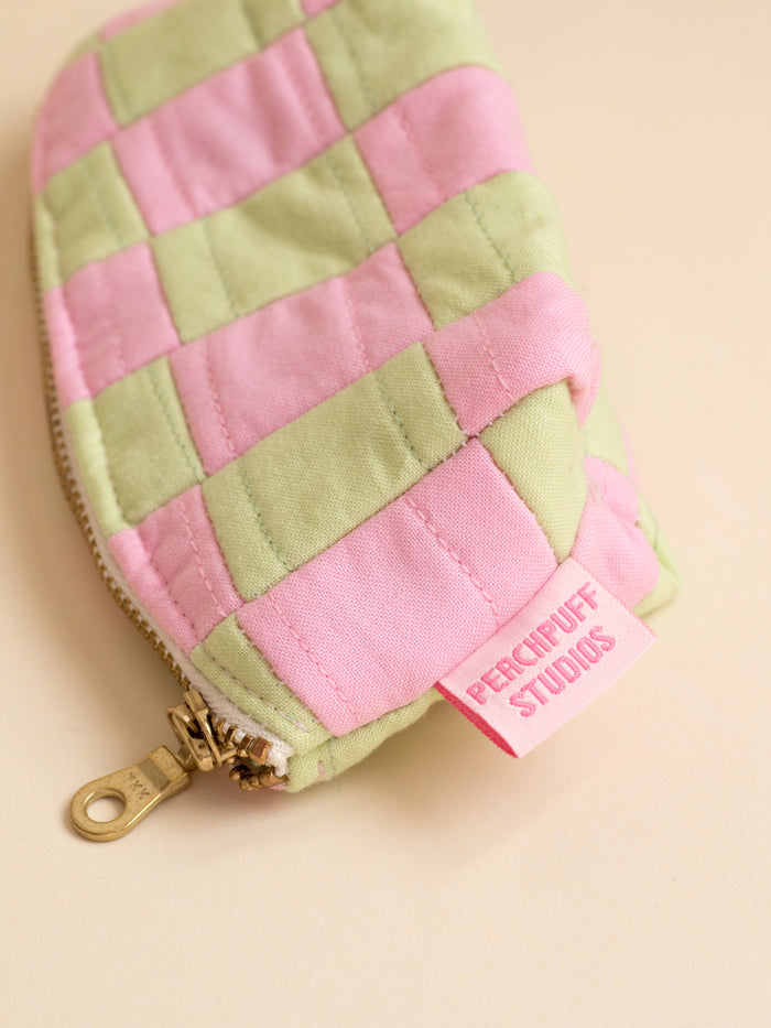 Zero-Waste Pink & Green Patchwork