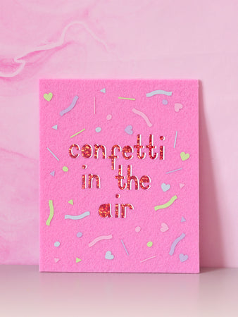 Confetti In The Air Felt Wall Art